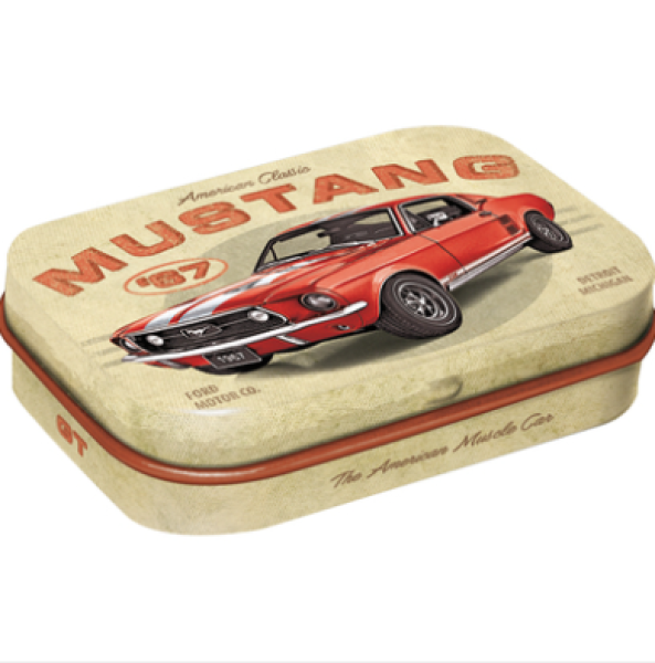 Nostalgic art pastillirasia Ford Mustang red