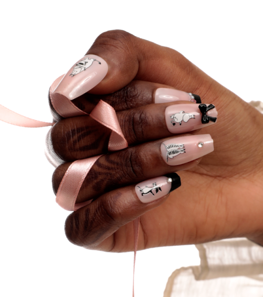 Muumi tekokynnet Pink Noir