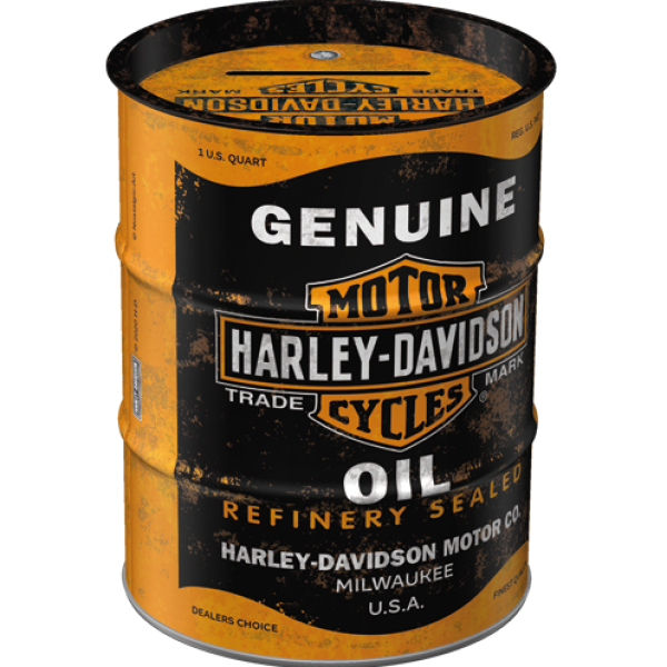 Nostalgic art säästölipas Harley-Davidson - Genuine Oil