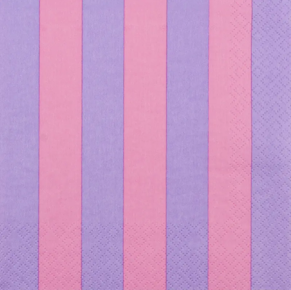 Just Stripes lilac servetti
