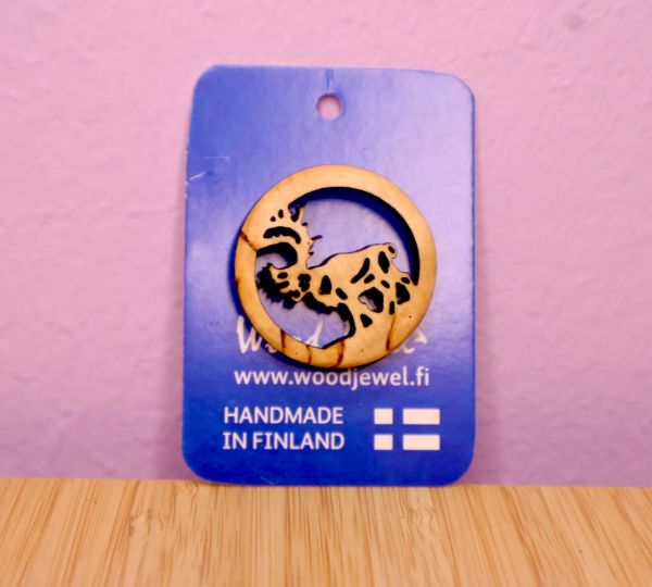 Woodjewel pinssi pyöreä poro