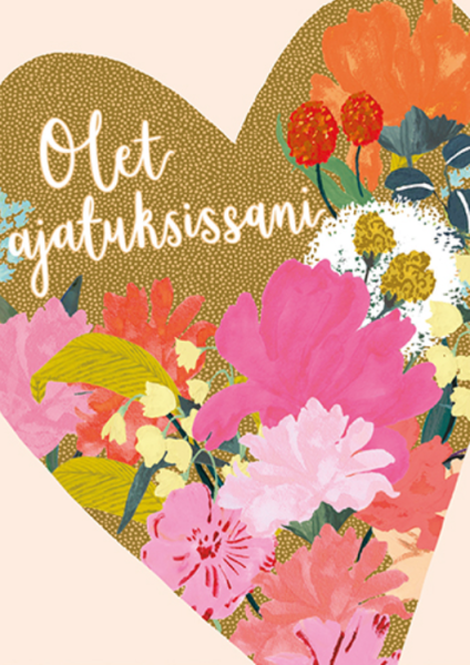 Louise Tiler Olet ajatuksissani kortti