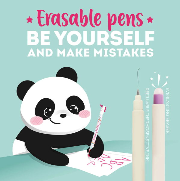 Pyyhittävä mustekynä Panda ja bambu-3