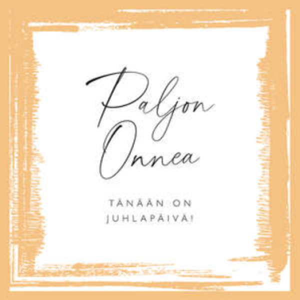 Linnapaperi Tänään on juhlapäivä kortti