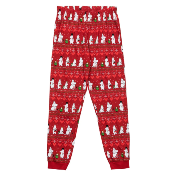 Martinex Muumi Suvi-pyjama Talvisydän tummanpunainen-3
