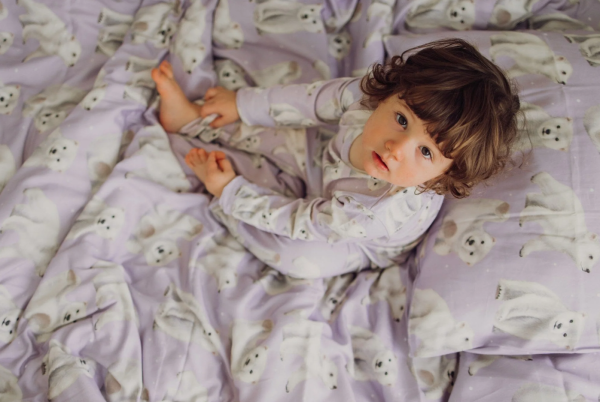 Metsola Polar bears pussilakanasetti icy lilac baby-3