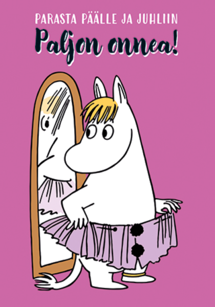 Muumi Parasta päälle ja juhliin kortti