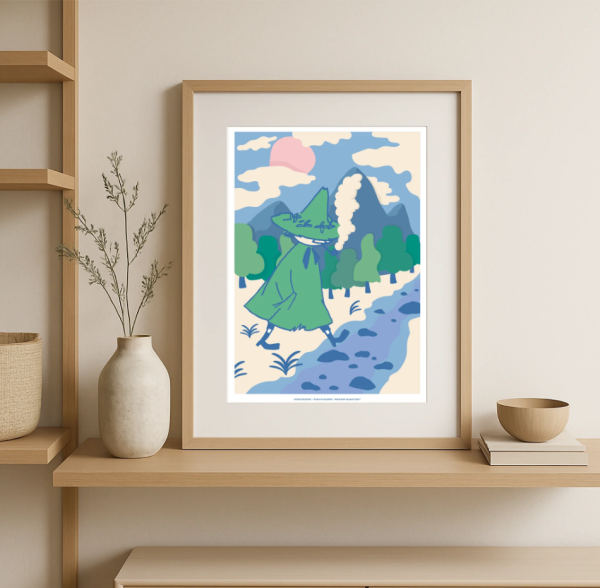 Muumi juliste 30x40 Nuuskamuikkunen-2