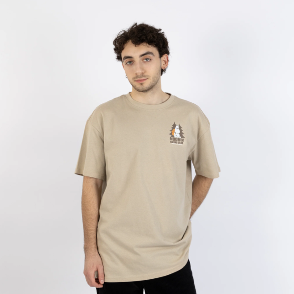 Aikuisten t-paita Hiking Club Beige-2