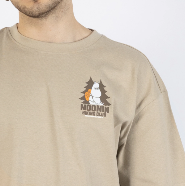 Aikuisten t-paita Hiking Club Beige-5