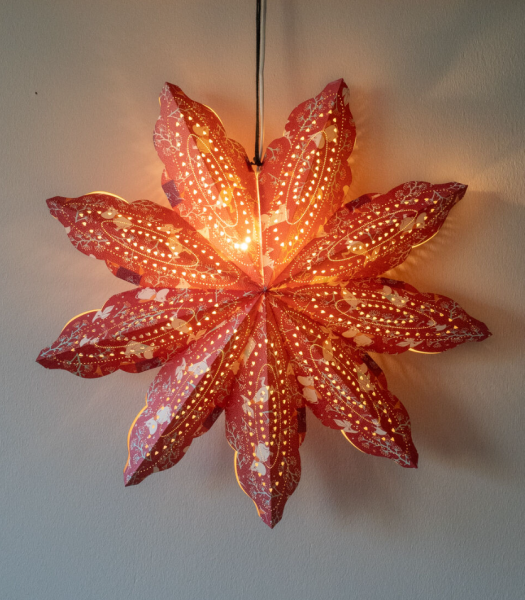 Muumi paperitähti 65cm punainen