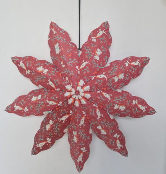 Muumi paperitähti 65cm punainen-2
