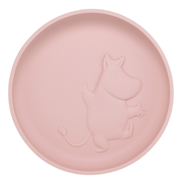Rätt Start Muumi silikonilautanen rosehip pink