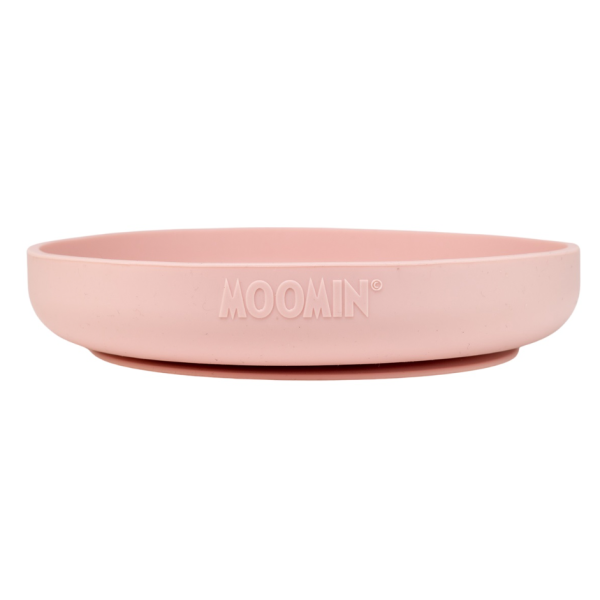 Rätt Start Muumi silikonilautanen rosehip pink-2