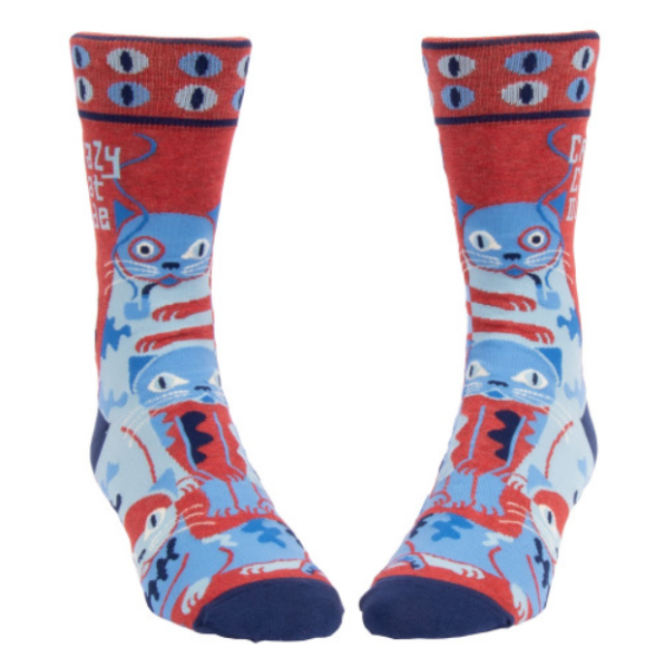 Miesten sukat Crazy cat dude-2
