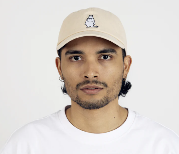 Aikuisten lippis Äkänen Muumipeikko beige-3