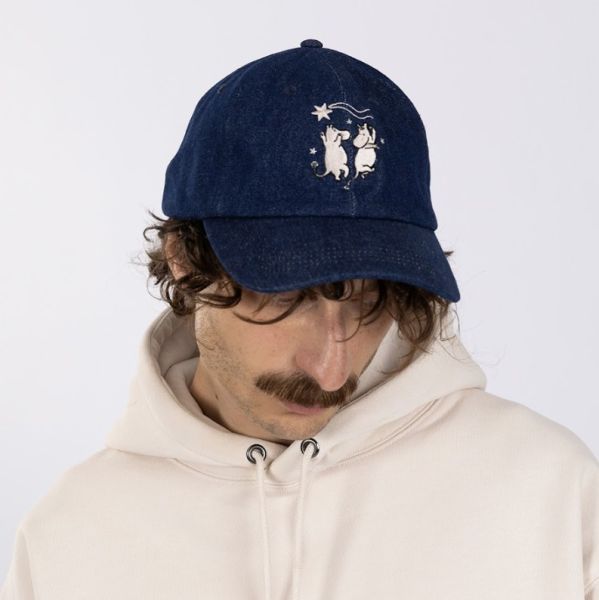 Aikuisten lippis denim Muumien tanssit (S)