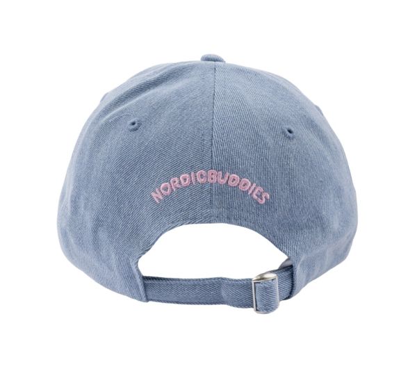 Aikuisten lippis kivipesty Sydän denim-2