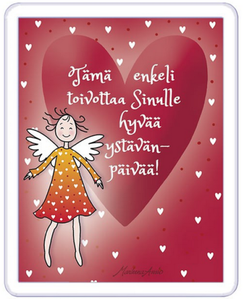 Ansio Enkeli hyvää ystävänpäivää magneetti