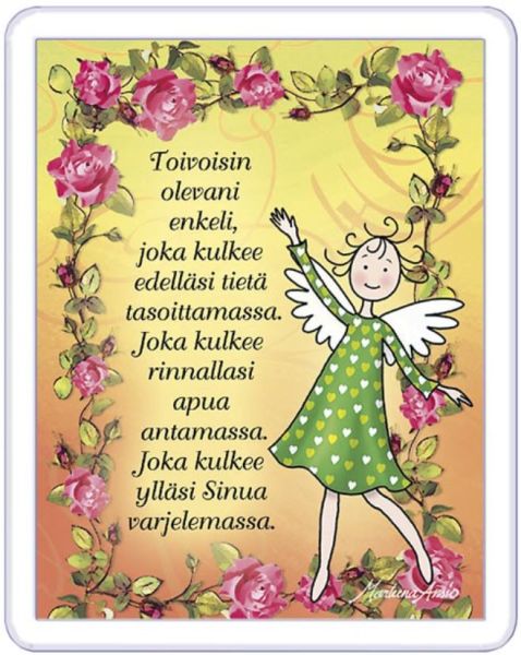 Ansio Enkeli Sinua varjelemassa magneetti