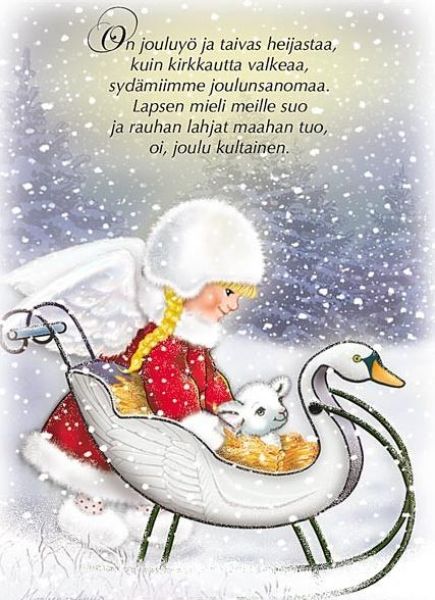 Ansio joulu pikkuenkeli lapsen mieli kortti