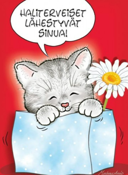 Ansio kissa haliterveiset kortti