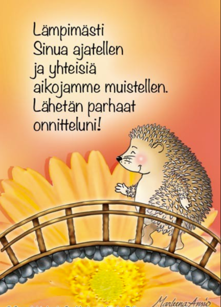 Ansio Siili parhaat onnitteluni kortti