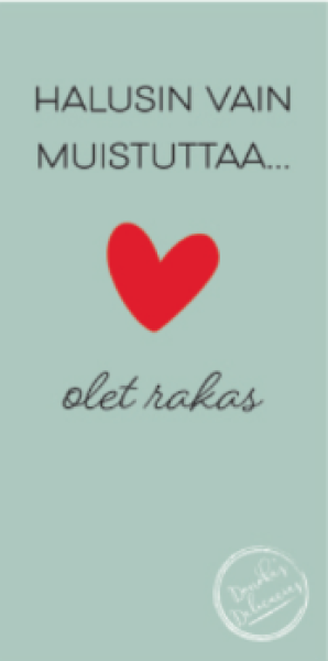 Donoka maitosuklaa halusin muistuttaa