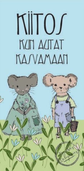 Donoka maitosuklaa kiitos kun autat kasvamaan hiiri