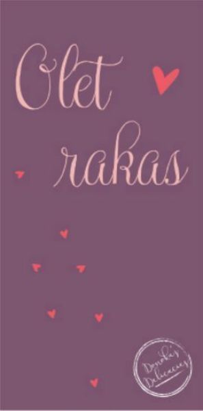 Donoka maitosuklaa Olet rakas