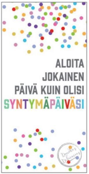 Donoka maitosuklaa Syntymäpäiväsi