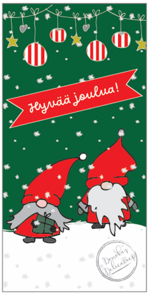 Donoka maitosuklaa Hyvää joulua tontut