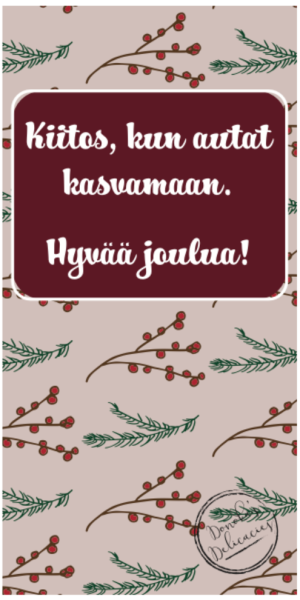 Donoka maitosuklaa Kiitos kun joulu