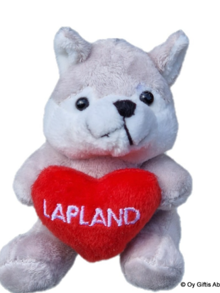 Husky pehmomagneetti Lapland sydän