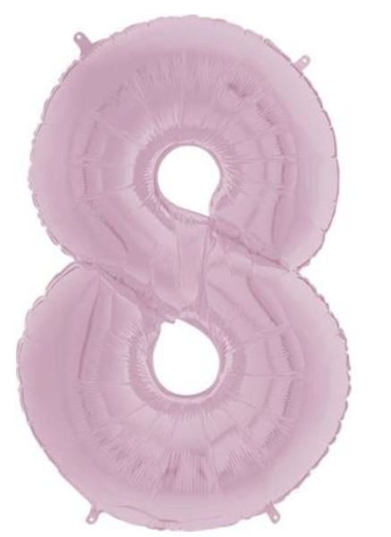 Foliopallo vaaleanpunainen nro 8