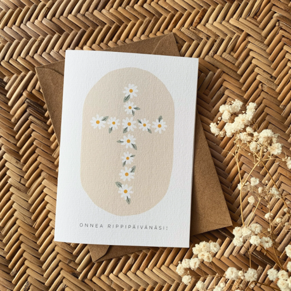 Helle Visuals kakkararisti beige kortti