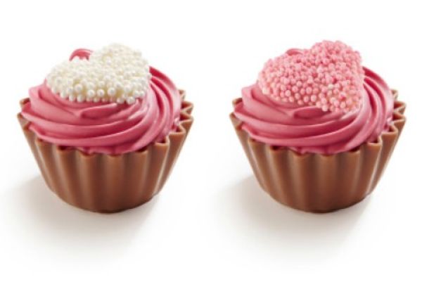 Sparkling love cupcake konvehti