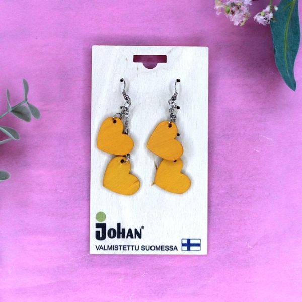 Johan korvakorut tuplasydän (O)