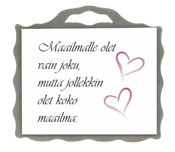 Johan magneetti maailmalle olet