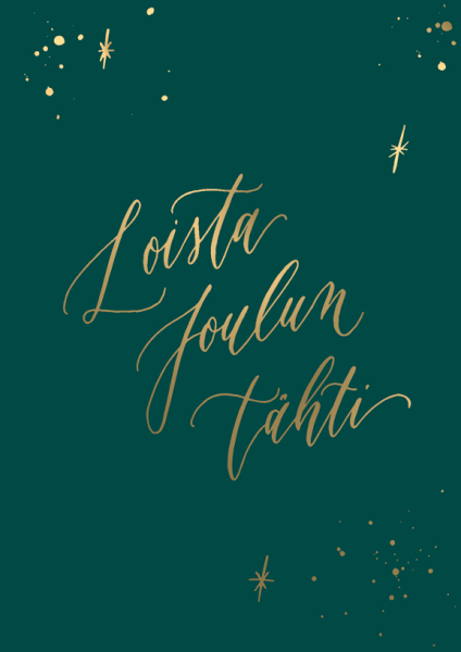 Kaisu Sandberg Loista joulun tähti kortti