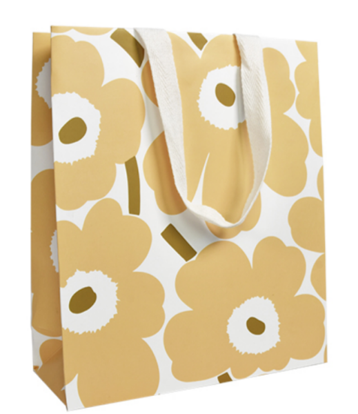 Lahjakassi M Marimekko unikko persikka