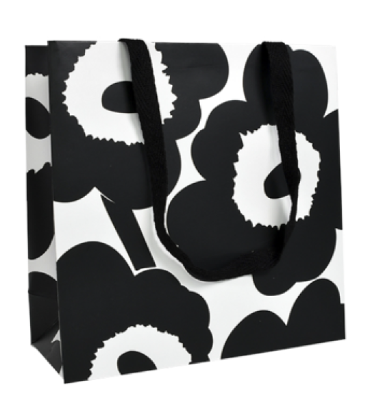 Lahjakassi S Marimekko Unikko valkomusta