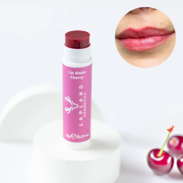 Lapland Cosmetics sävyttävä huulivoide cherry 5g-2