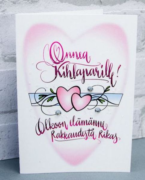 Lean Verstas onnea kihlaparille kortti