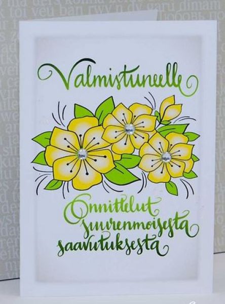 Lean Verstas valmistuneelle suurenmoinen kortti