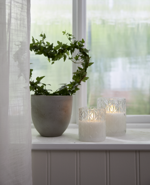 Ledkynttilä Flamme Romb kirkas 12,5 cm-3