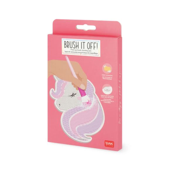 Make-up brush cleaning mat unicorn