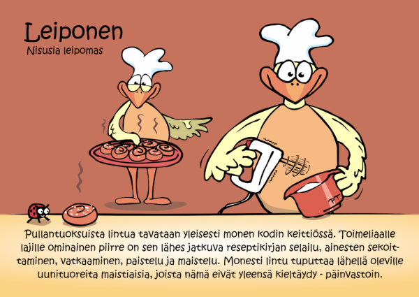 Luonnelinnut Leiponen kortti