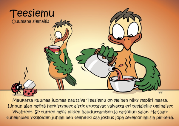 Luonnelinnut Teesiemu kortti