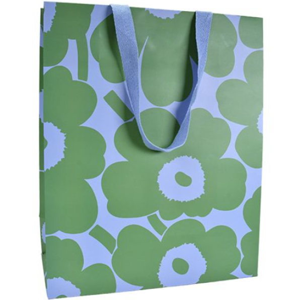Lahjakassi L Marimekko Unikko sini-vihreä